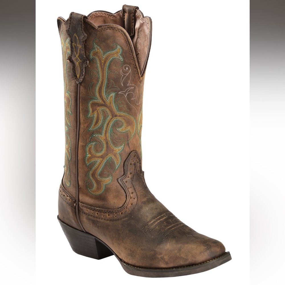 Justin Stampede durant cowboy boots square toe